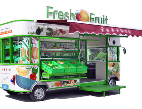 Mobile Fruit Vegetable Vending Truck