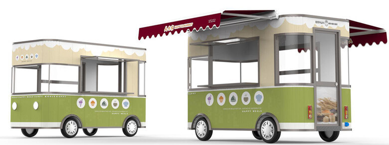Mobile food dinning truck