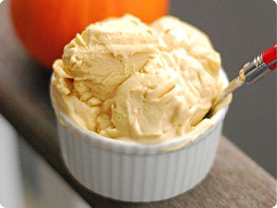 Pumpkin Frozen yogurt