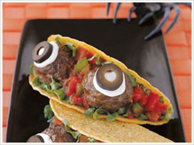 Spooky Eyeball Tacos