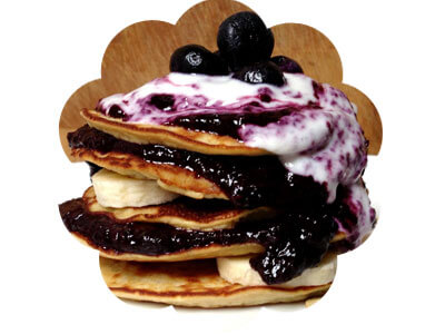 blueberry banana pancakes