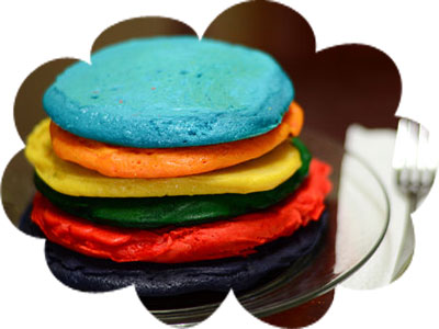 enjoy Rainbow pancake