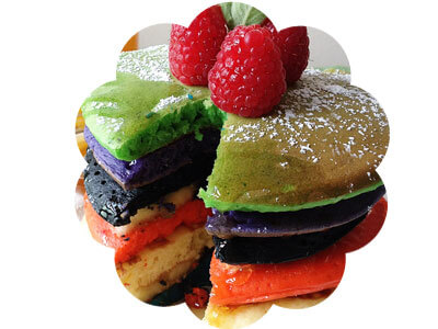 rainbow pancake