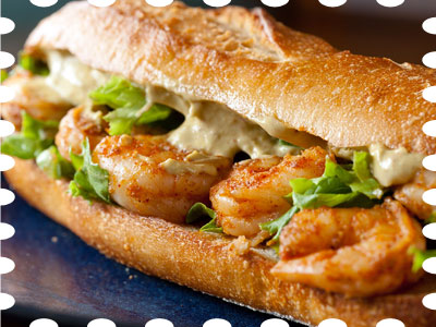 spicy shrimp sandwich